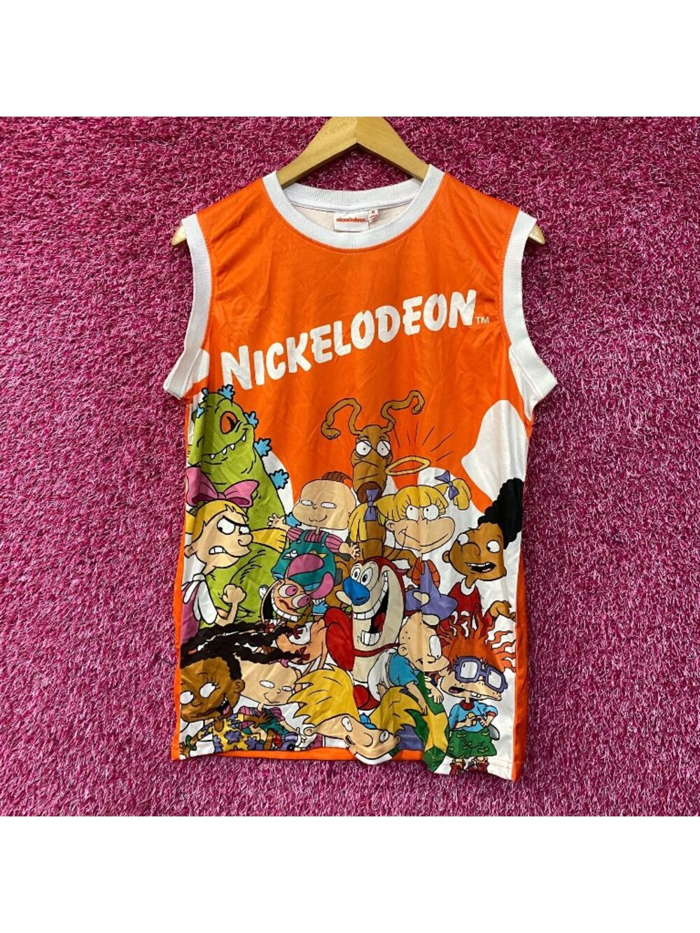 Nickelodeon Classic Cartoon Mix Retro Muscle Tank Top Medium